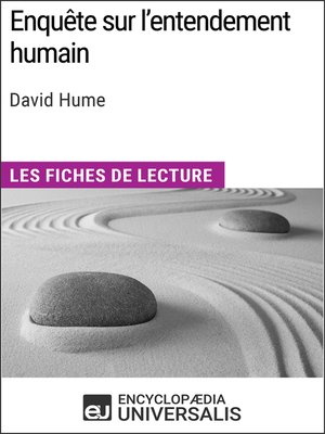 cover image of Enquête sur l'entendement humain de David Hume